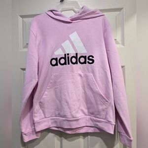 Adidas Light Pink Hoodie with Logo